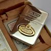 Bật Lửa Zippo Đính Kim Cương Bản Giới Hạn 1000 Chiếc Cực Hiếm Đẹp Đời XII La Mã Sản Xuất Năm 1996 ZQH175