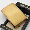 Bật Lửa Zippo Đồng Khối Solid Brass Trơn Phay Xước Hiếm Gặp Năm 1996 Đời XII La Mã ZL701
