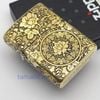 BẬT LỬA ZIPPO BRASS ĐỒNG KHỐI HOA MẪU ĐƠN BẢN AMOR  KHẮC 4 MẶT ZKB73