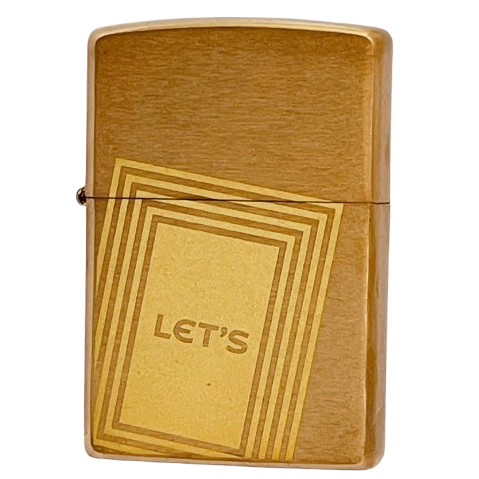 Bật Lửa Zippo Đồng Khối Phay Xước Chủ Đề Camel Z336