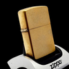 Bật Lửa Zippo Đồng Khối Solid Brass Trơn Phay Xước 2 Mặt Đời IX La Mã Năm 1993 ZL642