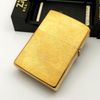 Bật Lửa Zippo Đồng Khối Solid Brass Trơn Phay Xước 2 Mặt Đời IX La Mã Năm 1993 ZL642