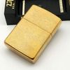 Bật Lửa Zippo Đồng Khối Solid Brass Trơn Phay Xước 2 Mặt Đời IX La Mã Năm 1993 ZL642