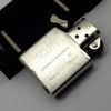 BẬT LỬA ZIPPO ĐỒNG KHỐI MẠ CHROME TRƠN PHAY XƯỚC XI NĂM 1995 ZL558