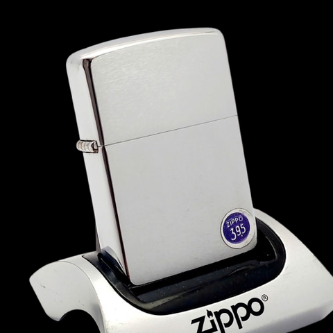 Bật Lửa Zippo Cổ Đồng Khối Mạ Chrome Trơn Phay Xước Hiếm Gặp Năm 1973 Đời 1 Vạch Thẳng ZC470