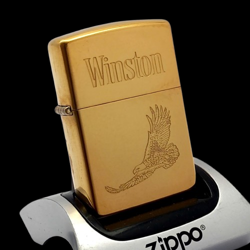 Bật Lửa Zippo Đồng Khối Trơn Bóng Khắc Ăn Mòn Chủ Đề Đại Bàng Chu Niên 1932 - 1992 Năm 1992 ZL724