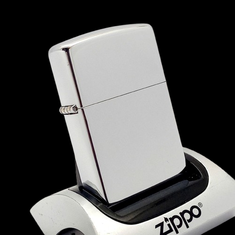 Bật Lửa Zippo Đồng Khối Mạ Chrome Trơn Bóng Đời XI La Mã Năm 1995 ZL729