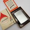 Bật Lửa Zippo Cổ Đồng Khối Mạ Chrome Trơn Phay Xước Hiếm Gặp Năm 1967 Đời 7 Vạch Thẳng ZC469