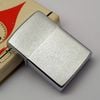 Bật Lửa Zippo Cổ Đồng Khối Mạ Chrome Trơn Phay Xước Hiếm Gặp Năm 1967 Đời 7 Vạch Thẳng ZC469