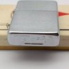 Bật Lửa Zippo Cổ Đồng Khối Mạ Chrome Trơn Phay Xước Hiếm Gặp Năm 1967 Đời 7 Vạch Thẳng ZC469