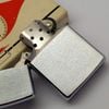 Bật Lửa Zippo Cổ Đồng Khối Mạ Chrome Trơn Phay Xước Hiếm Gặp Năm 1967 Đời 7 Vạch Thẳng ZC469