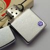 Bật Lửa Zippo Cổ Đồng Khối Mạ Chrome Trơn Phay Xước Hiếm Gặp Năm 1973 Đời 1 Vạch Thẳng ZC470