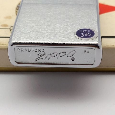 Bật Lửa Zippo Cổ Đồng Khối Mạ Chrome Trơn Phay Xước Hiếm Gặp Năm 1973 Đời 1 Vạch Thẳng ZC470