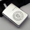 Bật Lửa Zippo Đồng Khối Mạ Chrome Phay Xước Ăn Mòn Con Dấu Tổng Thống Hoa Kỳ Hiếm Gặp Đời IV La Mã Năm 1988 ZQH186