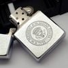 Bật Lửa Zippo Đồng Khối Mạ Chrome Phay Xước Ăn Mòn Con Dấu Tổng Thống Hoa Kỳ Hiếm Gặp Đời IV La Mã Năm 1988 ZQH186