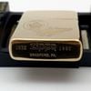Bật Lửa Zippo Đồng Khối Solid Brass Chu Niên 1932 - 1990 Khắc Ăn Mòn Chủ Đề Tầu Chiến Hiếm Gặp ZQH185