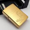 Bật Lửa Zippo Đồng Nguyên Khối Solid Brass Chu Niên 1932 - 1987 Ăn Mòn Chủ Đề Tầu Chiến ZQH181