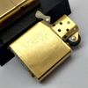 Bật Lửa Zippo Đồng Nguyên Khối Solid Brass Trơn Phay Xước Trơn Hai Mặt Đời VIII La Mã Năm 1992 ZL726