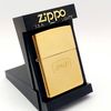 Bật Lửa Zippo Đồng Nguyên Khối Dập Nổi Logo Chữ B&H Hiếm Gặp Mộc Đáy Kép Đời XVI Năm 2000 ZL725
