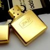 Bật Lửa Zippo Đồng Nguyên Khối Dập Nổi Logo Chữ B&H Hiếm Gặp Mộc Đáy Kép Đời XVI Năm 2000 ZL725