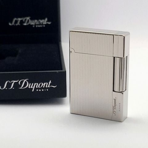 Bật Lửa Dupont Ligne 2 Gasby Palitumc Vàng Trắng Vân Sọc 2 Lỗ DP161