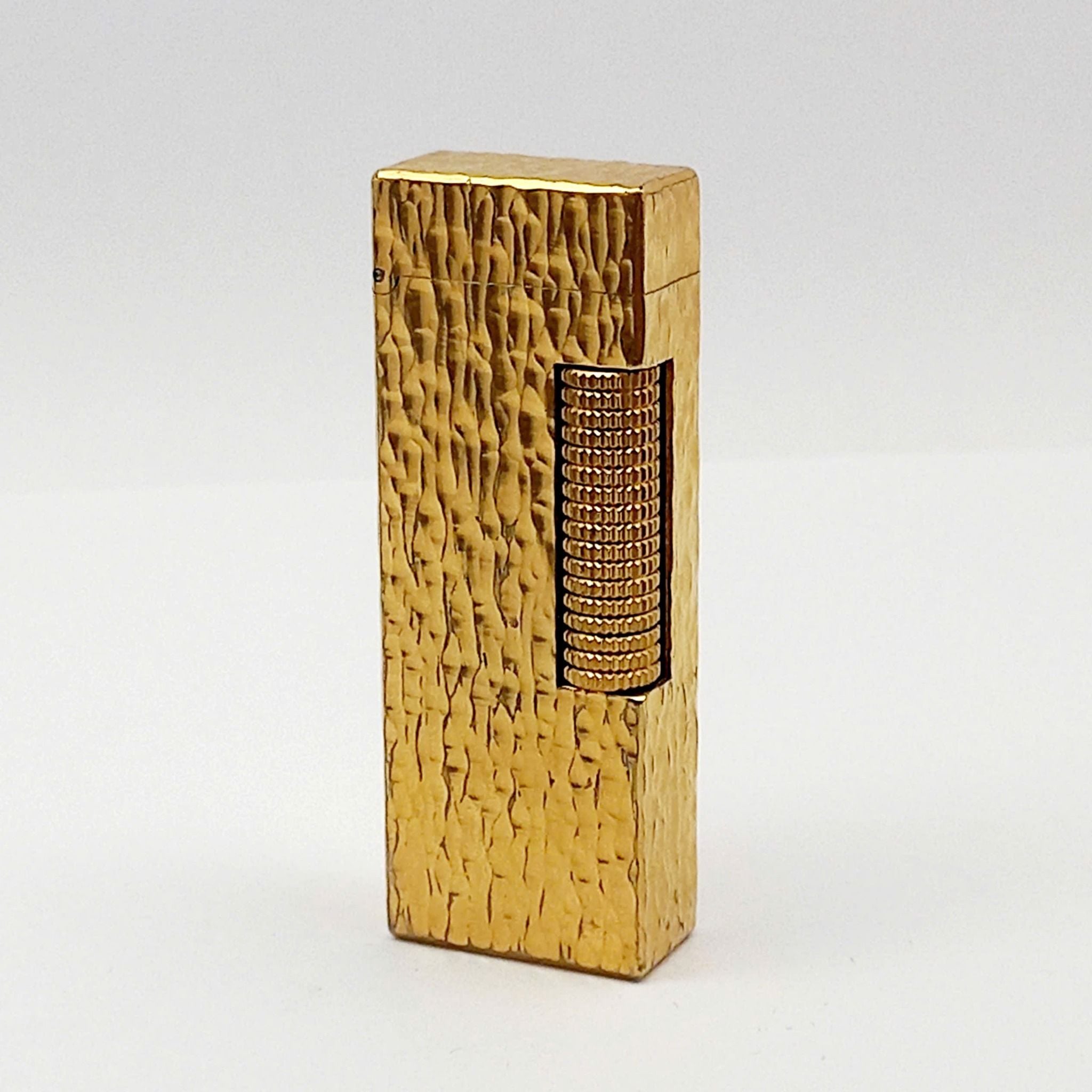 Bật Lửa Dunhill Bọc Vàng Vân Gõ Búa DH136