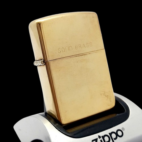 Bật Lửa Zippo Đồng Khối Solid Brass Trơng Bóng Đời X La Mã 1994 ZL730