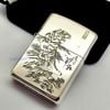 BẬT LỬA ZIPPO BẠC ĐÚC NGUYÊN KHỐI STERLING HỔ ĐỈNH SƠN BẢN GIỚI HẠN XXX/999 ZB46