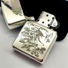 BẬT LỬA ZIPPO BẠC ĐÚC NGUYÊN KHỐI STERLING HỔ ĐỈNH SƠN BẢN GIỚI HẠN XXX/999 ZB46