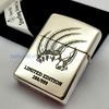 Bật Lửa Zippo Bạc Đúc Nguyên Khối Sterling Armor Vỏ Dầy Chủ Đề Mãnh Hổ ZB74