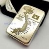 Bật Lửa Zippo Bạc Đúc Nguyên Khối Sterling Replica 1941 Chủ Đề Bản Đồ Hình Chữ S Việt Nam ZB62