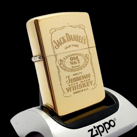 Bật Lửa Zippo Đồng Khối Solid Brass Chủ Đề Jack Daniels Chu Niên 1932 - 1992 ZL731