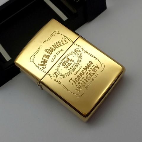 Bật Lửa Zippo Đồng Khối Solid Brass Chủ Đề Jack Daniels Chu Niên 1932 - 1992 ZL731