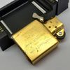 Bật Lửa Zippo Đồng Khối Gold Plated Mạ Vàng Chủ Đề Camel Đời XII La Mã 1996 ZL733