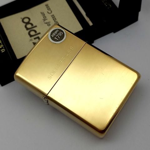 Bật Lửa Zippo Đồng Khối Solid Brass Trơn Bóng Đời XII La Mã 1996 ZL732