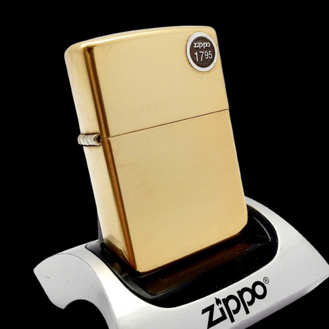 Bật Lửa Zippo Đồng Khối Solid Brass Trơn Bóng Đời XII La Mã 1996 ZL732