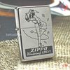 BẬT LỬA ZIPPO CHROME BÓNG SƠN HẤP NHIỆT CHỦ ĐỀ LADY CÔ GÁI CHÂM THUỐC NĂM 2016 Z69