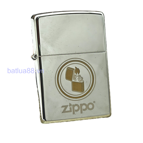 BẬT LỬA ZIPPO CHROME BÓNG CHỦ ĐỀ LOGO BẬT LỬA ZIPPO NĂM 2011 Z144