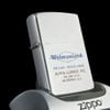 Bật Lửa Zippo Cổ Đồng Khối Mạ Chrome Xước Chủ Đề Khắc Ăn Mòn Phủ Sơn Năm 1974 Đời 6 Vạch Sắc ZC100