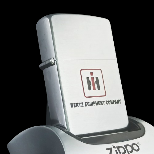 Bật Lửa Zippo Cổ Đồng Khối Mạ Chrome Phay Xước Khắc Ăn Mòn Phủ Sơn Năm 1955 Mộc Đáy 8 Chấm Pat-Patpend ZC115
