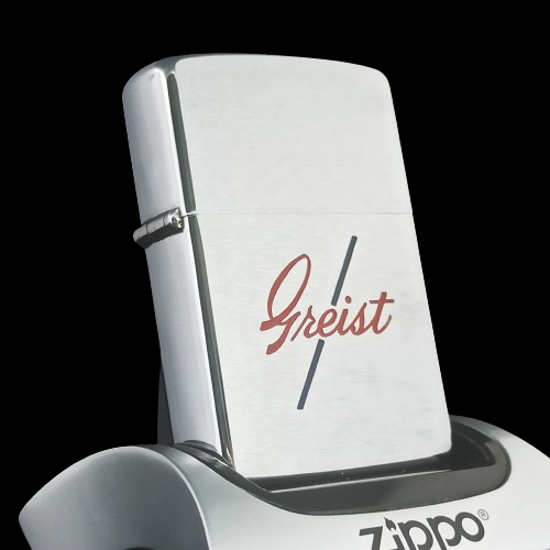 Bật Lửa Zippo Cổ Đồng Khối Mạ Chrome Phay Xước Khắc Ăn Mòn Phủ Sơn Năm 1958 Đời 8 Chấm ZC116
