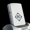 Bật Lửa Zippo Cổ Đồng Khối Mạ Chrome Phay Xước Khắc Ăn Mòn Phủ Sơn Năm 1957 Đời 8 Chấm Pat Lệch ZC117