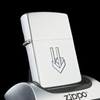 Bật Lửa Zippo Cổ Đồng Khối Mạ Chrome Phay Xước Khắc Ăn Mòn Phủ Sơn Năm 1964 Đời 2 Chấm ZC122