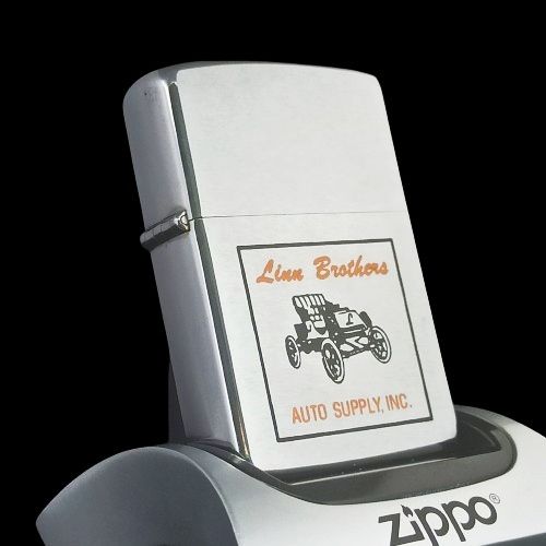 Bật Lửa Zippo Cổ Đồng Khối Mạ Chrome Phay Xước Khắc Ăn Mòn Phủ Sơn Năm 1978 Đời 4 Vạch Sắc ZC128