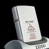 Bật Lửa Zippo Cổ Đồng Khối Mạ Chrome Phay Xước Khắc Ăn Mòn Phủ Sơn Năm 1975 Đời 7 Vạch Sắc ZC132