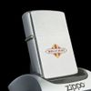 Bật Lửa Zippo Cổ Đồng Khối Mạ Chrome Phay Xước Khắc Ăn Mòn Phủ Sơn Năm 1972 Đời 2 Vạch Thẳng ZC134