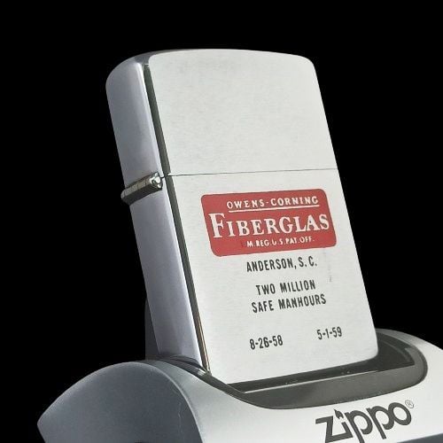 Bật Lửa Zippo Cổ Đồng Khối Mạ Chrome Phay Xước Khắc Ắn Mòn Phủ Sơn Đời 7 Chấm Năm 1959 ZC141