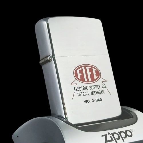 Bật Lửa Zippo Cổ Đồng Khối Mạ Chrome Khắc Ắn Mòn Phủ Sơn Đời 3 Chấm Năm 1963 ZC148