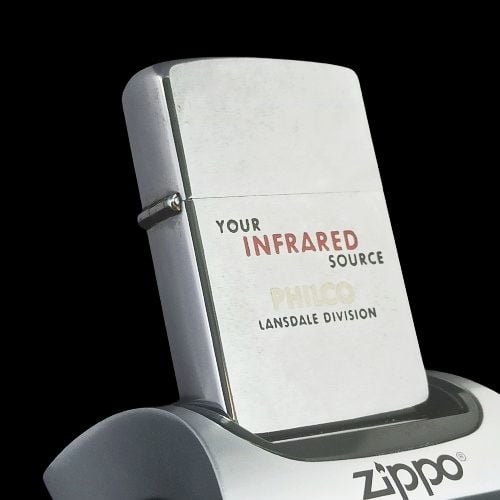 Bật Lửa Zippo Cổ Đồng Khối Mạ Chrome Phay Xước Ăn Mòn Phủ Sơn Chính Hãng Đời 3 Chấm Năm 1961 ZC159