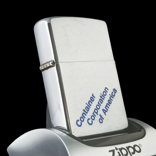 Bật Lửa Zippo Cổ Đồng Khối Mạ Chrome Phay Xước Khắc Ắn Mòn Phủ Sơn Đời 7 Vạch Sắc Năm 1975 ZC166